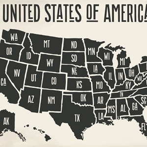 Picture of USA States Map
